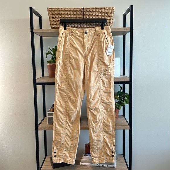NWT Free People Mid-Rise Lucid Dreams Cargo Straight Leg Cotton Track Pant, 8 - Picture 2 of 12